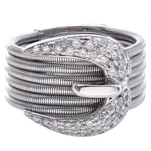0.75 Carat Diamond Belt Buckle Womens Ring